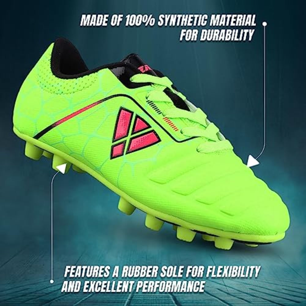 Catalina JR. Firm Ground Soccer Shoes-Green/Black/Fuschia - Vizari Sports