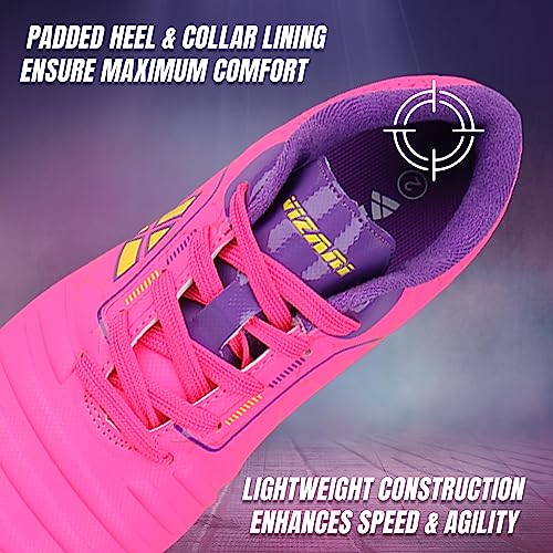 Catalina JR. Firm Ground Soccer Shoes-Pink/Purple/Yellow