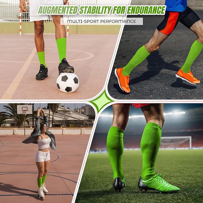 Vizari Sports League Soccer Sock - Neon Green
