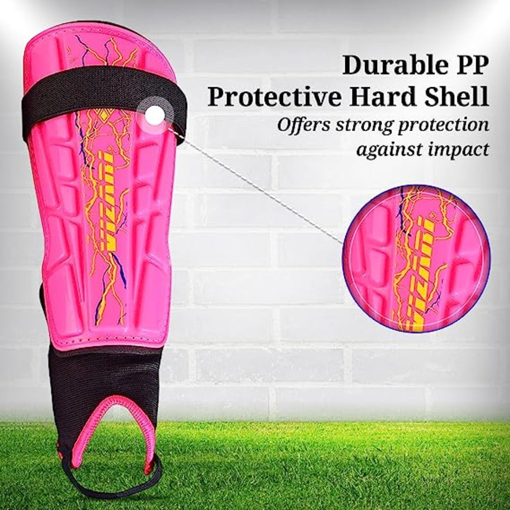 Zodiac Soccer Shin Guard with Detachable Ankle Protection-Pink - Vizari Sports