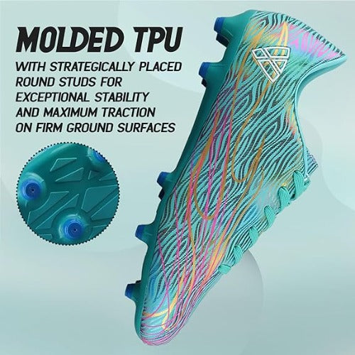 Ladera Firm Ground Soccer Shoes-Aqua - Vizari Sports