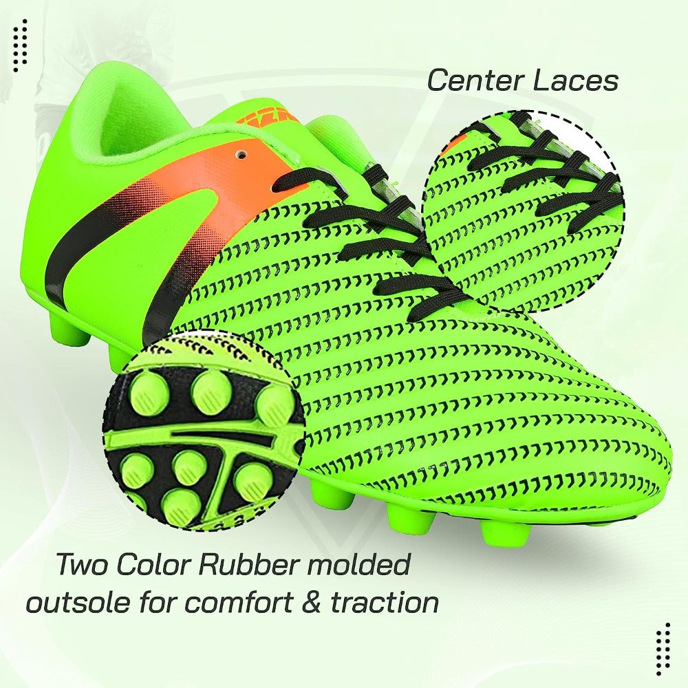 Impact Firm Ground Soccer Shoes -Green/Orange - Vizari Sports