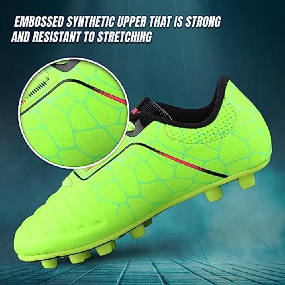 Catalina JR. Firm Ground Soccer Shoes-Green/Black/Fuschia - Vizari Sports