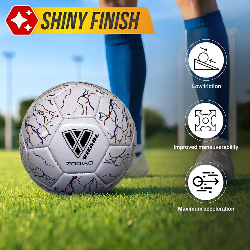 Vizari Mini Zodiac Soccer Ball – White