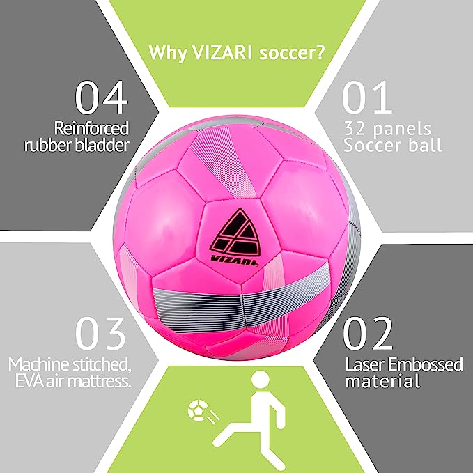 Hydra Soccer Ball-Pink - Vizari Sports