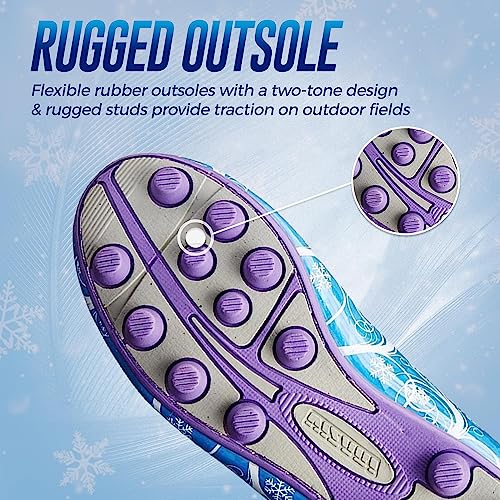 Frost Firm Ground Soccer Shoes - Blue/Purple