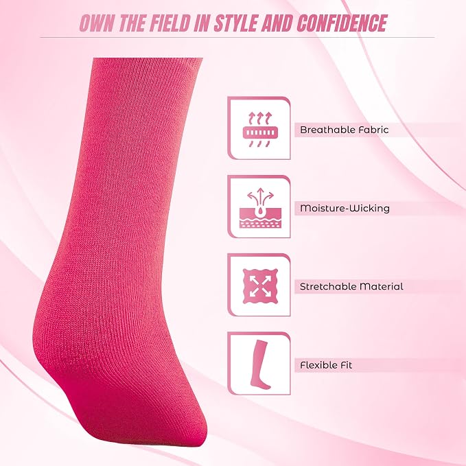 Vizari League Soccer Sock - Pink
