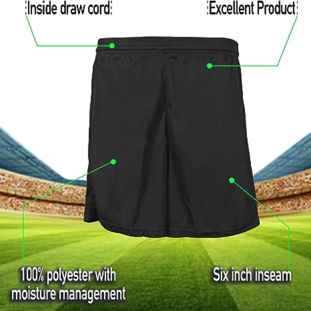 Napa Soccer Shorts-Black - Vizari Sports