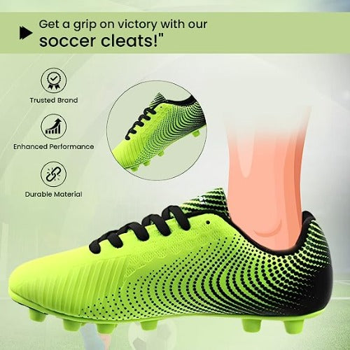 Stealth Firm Ground Soccer Shoes -Green/Black - Vizari Sports