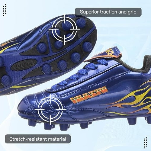 Blaze Firm Ground Soccer Cleats - Blue/Orange - Vizari Sports