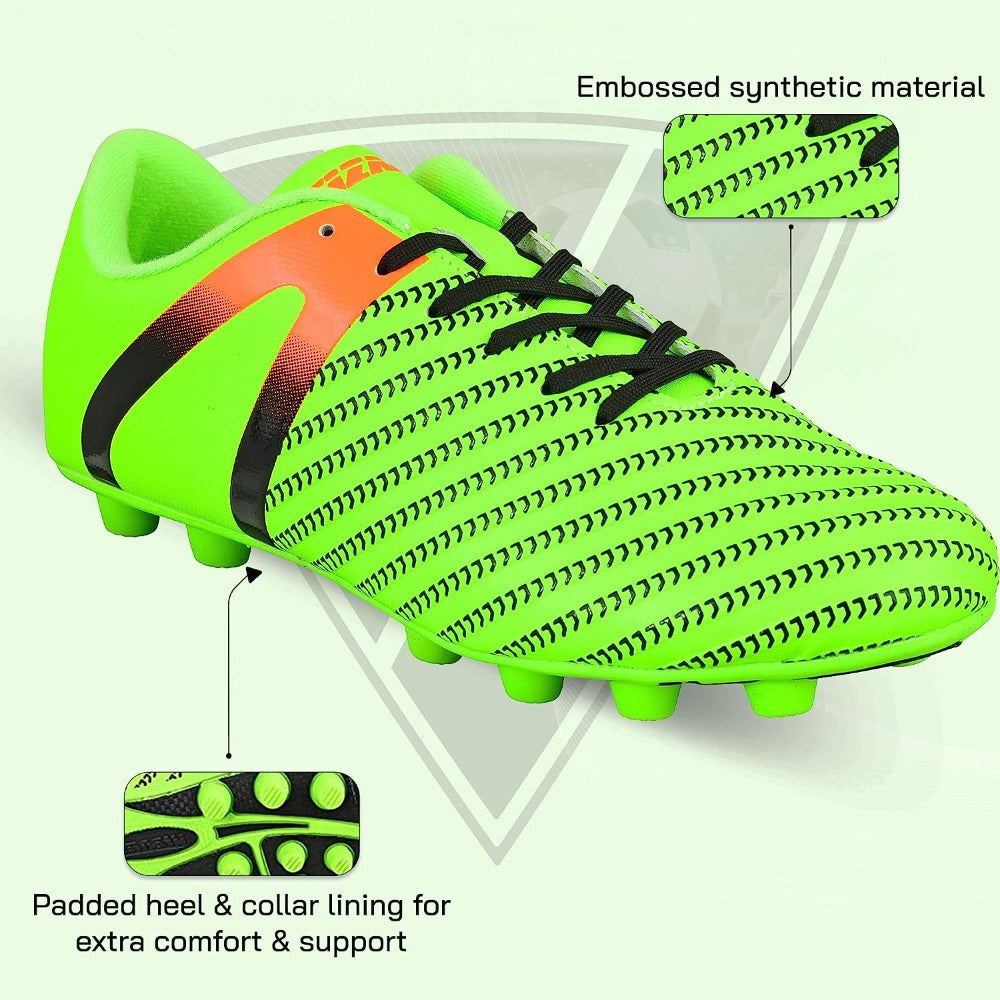 Impact Firm Ground Soccer Shoes -Green/Orange - Vizari Sports
