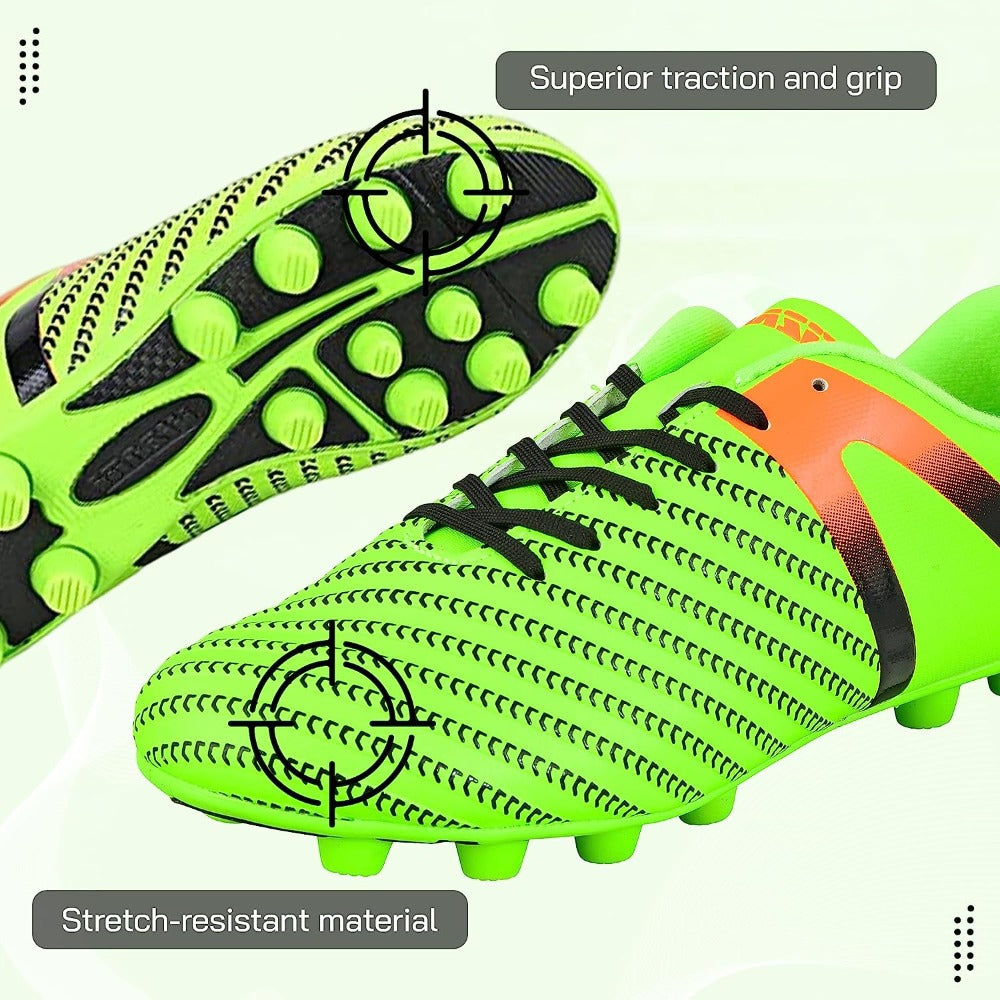 Impact Firm Ground Soccer Shoes -Green/Orange - Vizari Sports