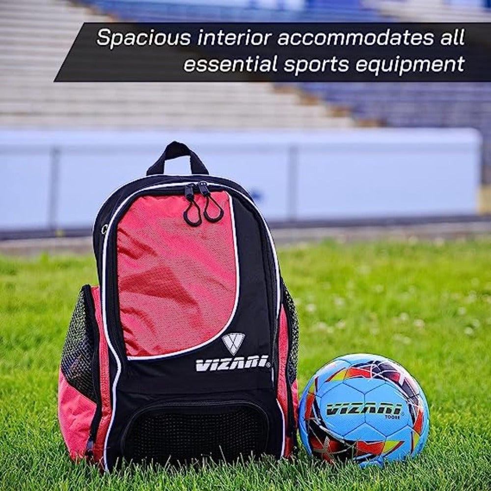 Solano Soccer Sport Backpack-Neon Pink