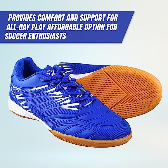 Valencia Indoor Soccer Shoes -Royal/White - Vizari Sports