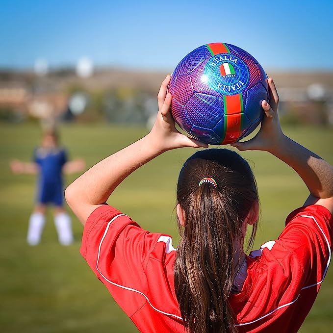 Y18 Italia Soccer Ball-Blue - Vizari Sports