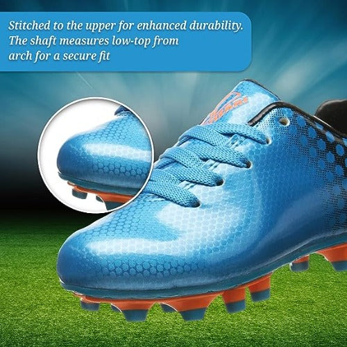 Palomar Firm Ground Soccer Cleats - Black/Blue - Vizari Sports