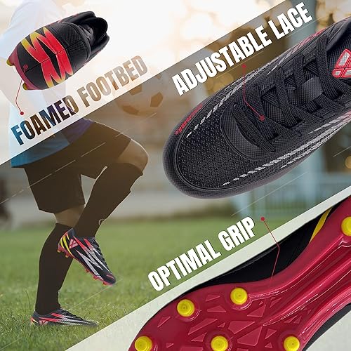 Vizari Bodega Fg Youth Soccer Shoes with Two Pair of Socks