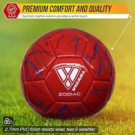 Vizari Zodiac Soccer Ball – Red