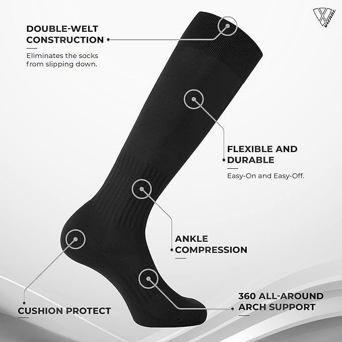Calza Sock-Black - Vizari Sports