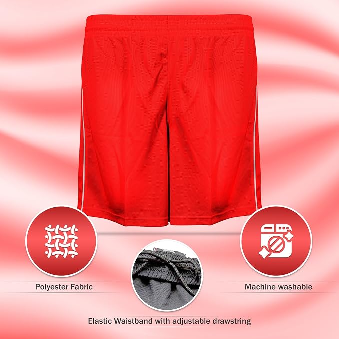 Vizari Dynamo Soccer Shorts – Red