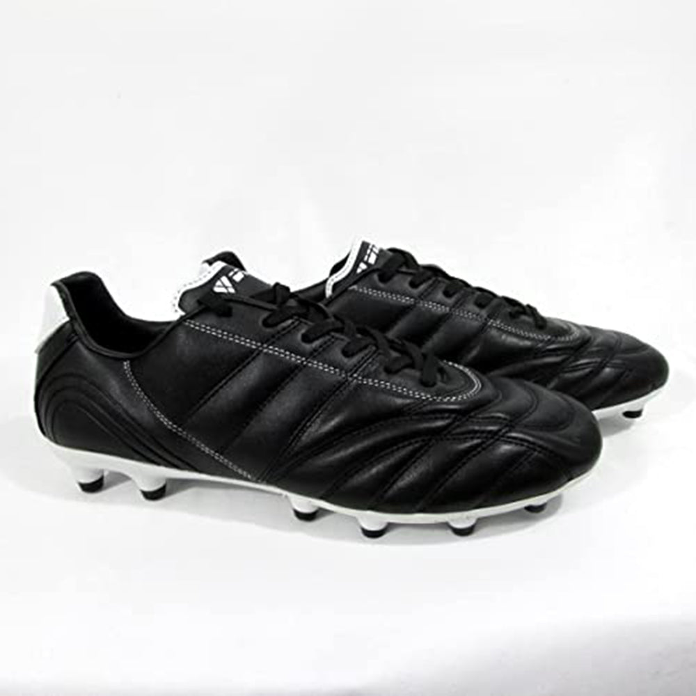 Scarpe Da Calcio Arza Lether - Tacchetti Colore Bianco E Blu, Nuovi In Scatola