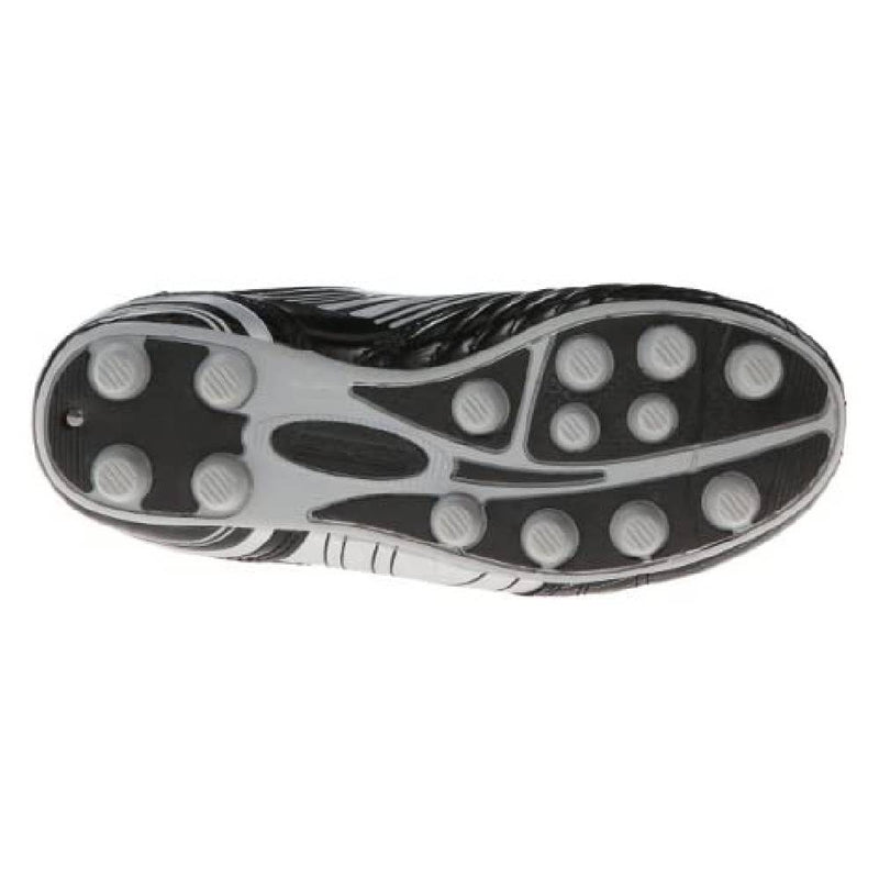 Youth Striker Firm Ground Soccer Shoes -Black/Silver - Vizari Sports