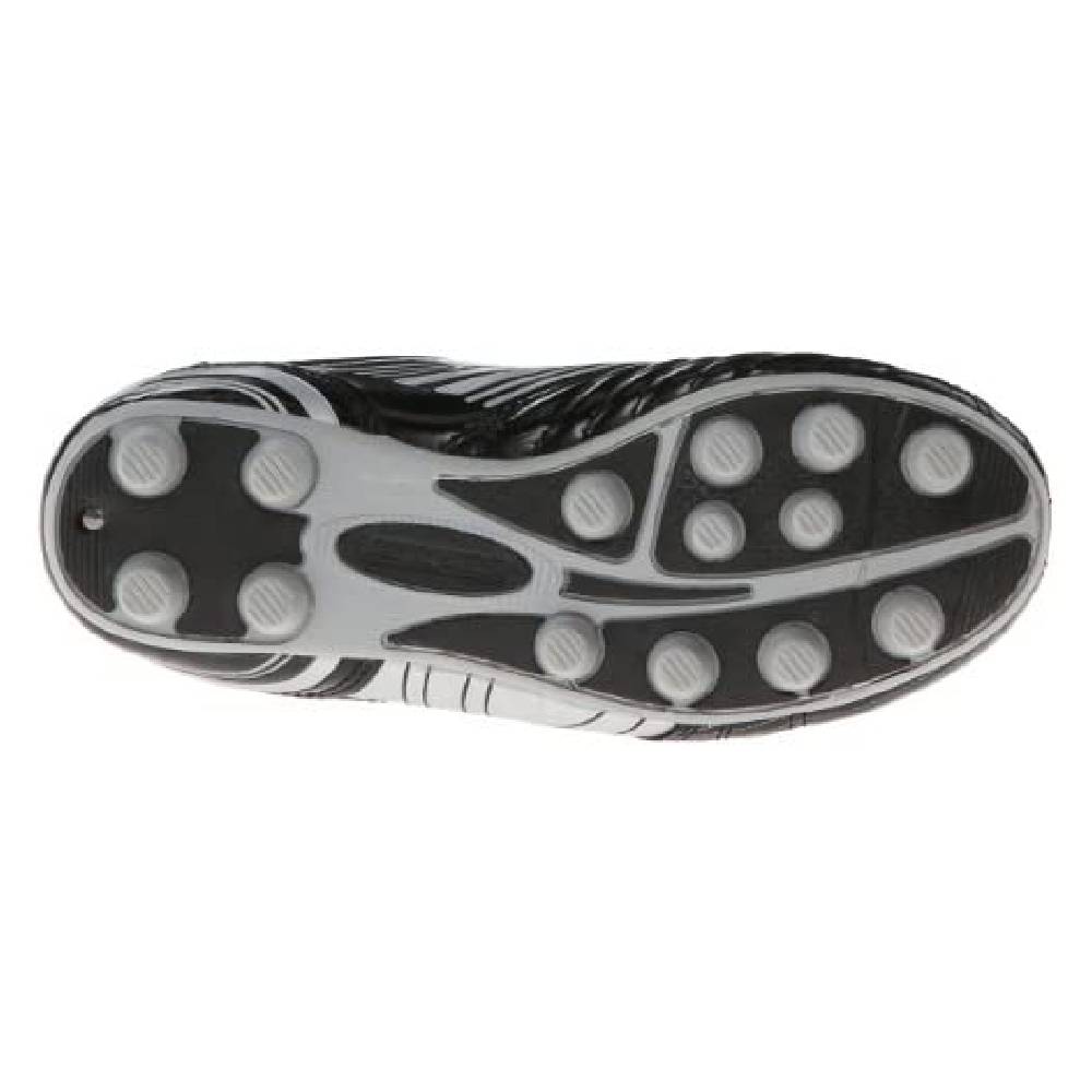 Striker Firm Ground Soccer Shoes -Black/Silver - Vizari Sports