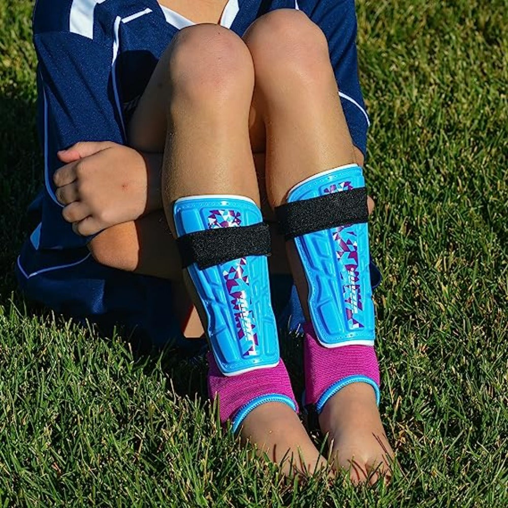 Frost Soccer Shin Guard-Blue/Maroon