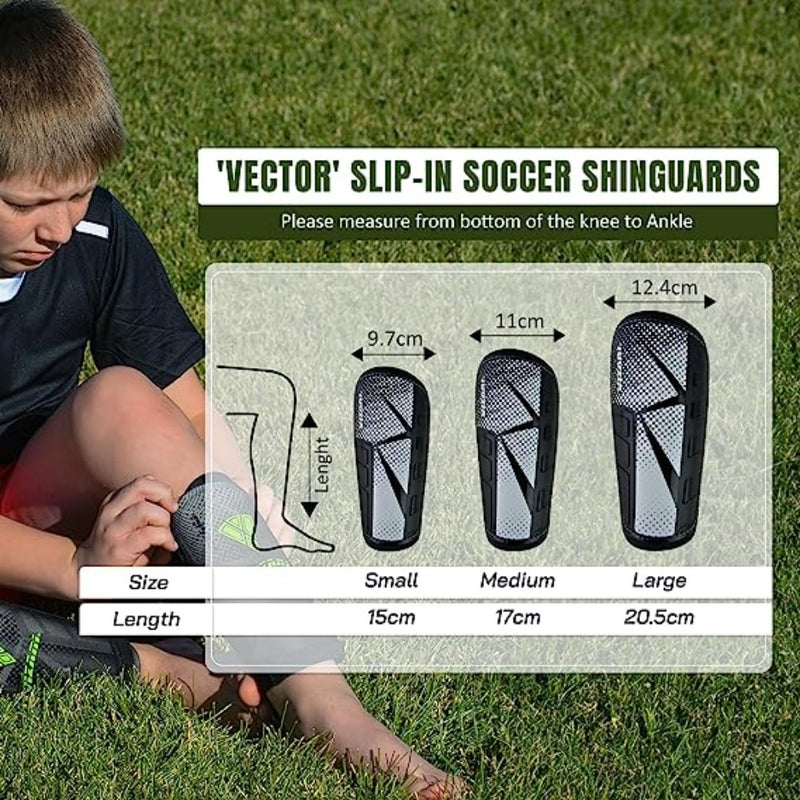Vector Soccer Shin Guard-Black - Vizari Sports