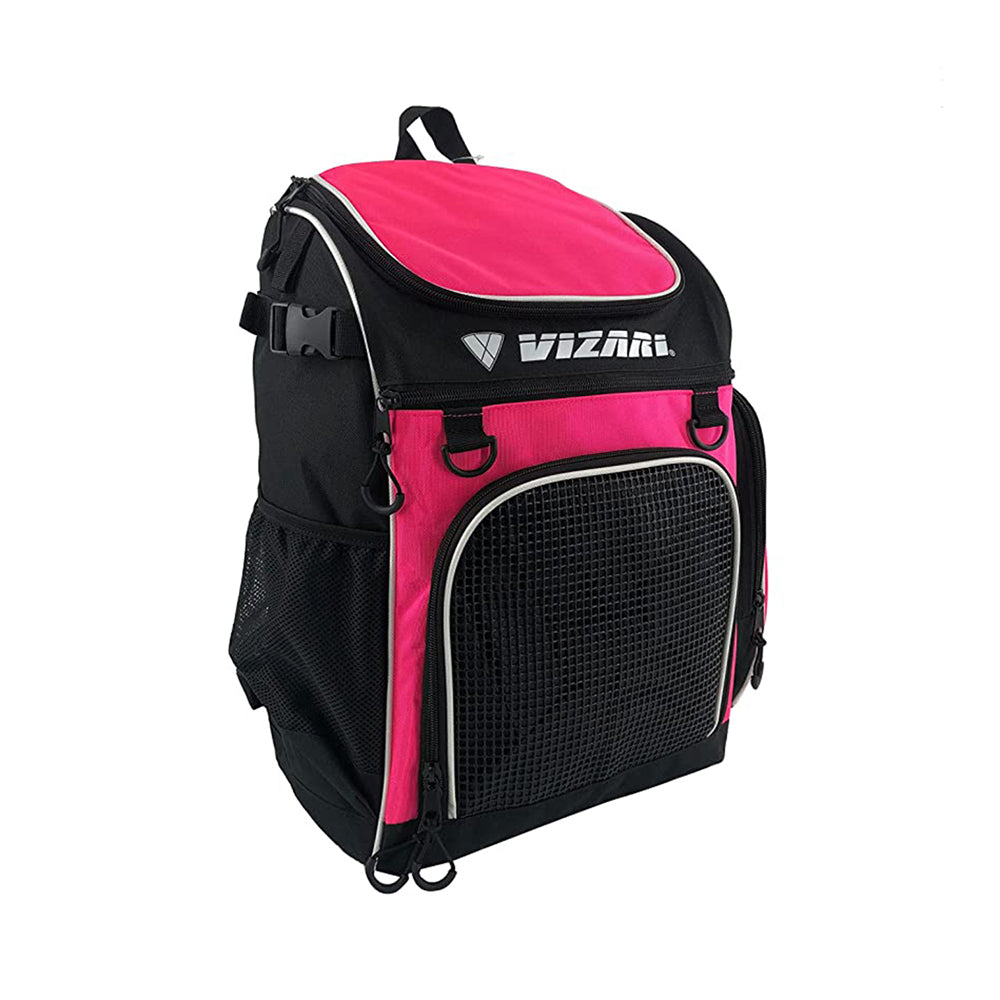 Cambria Soccer Backpack - Neon Pink/White