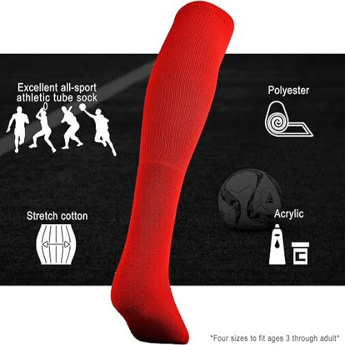 League Sock - Red - Vizari Sports