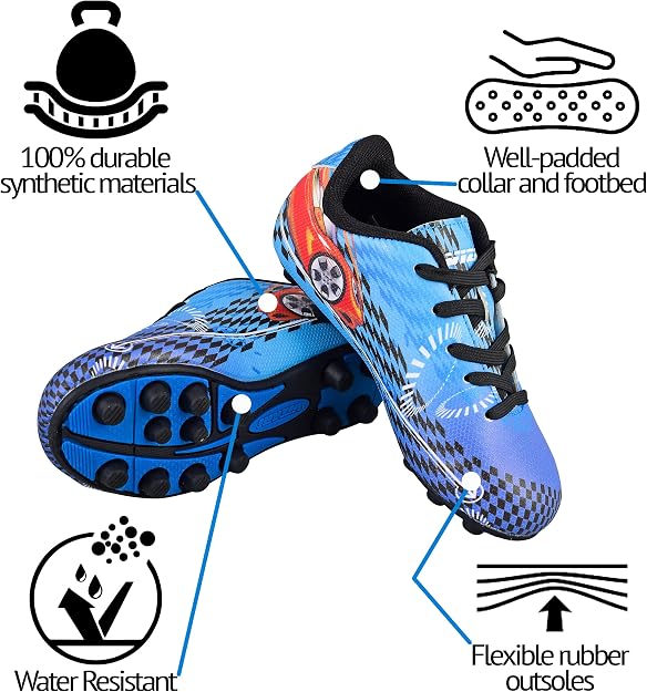 Vizari Racer Firm Ground Soccer Shoes – Blue/Red