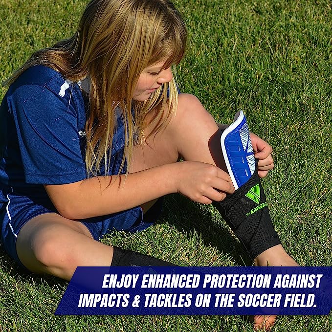 Vector Soccer Shin Guard-Blue - Vizari Sports