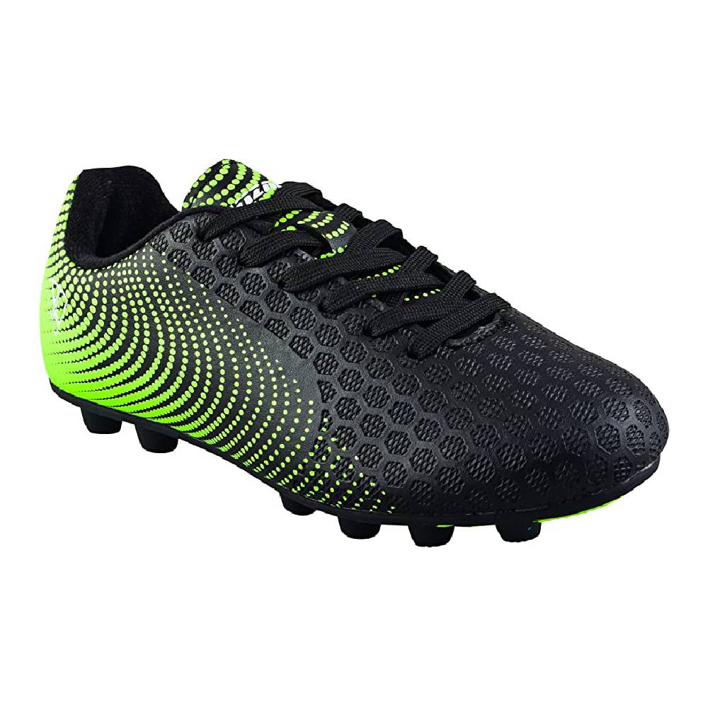 Stealth Firm Ground Soccer Shoes -Black/Green - Vizari Sports