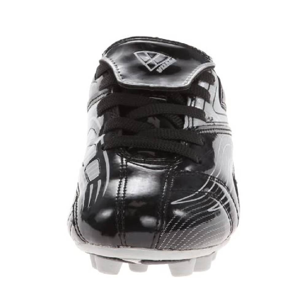 Youth Striker Firm Ground Soccer Shoes -Black/Silver