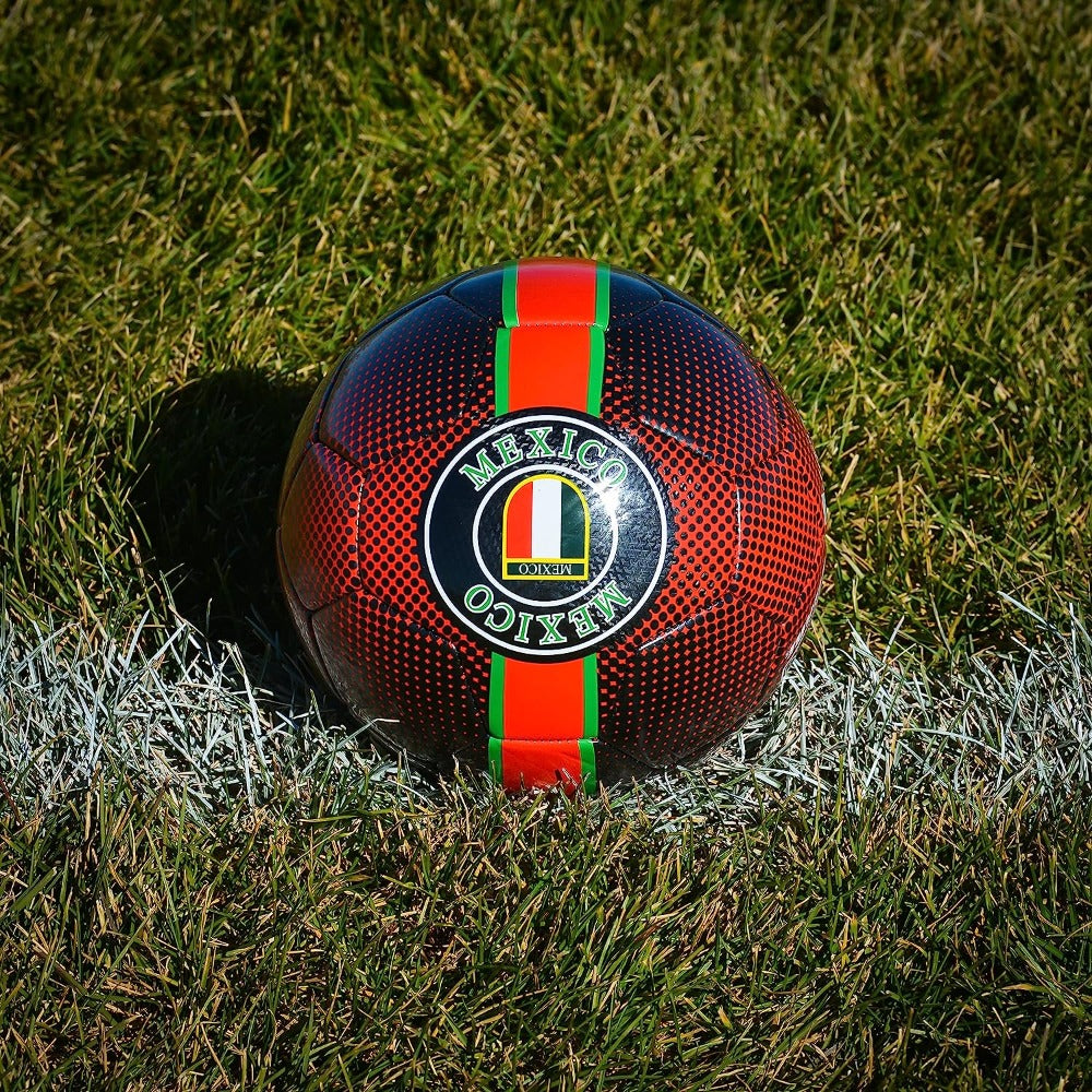 Y18 Mexico Soccer Ball-Black - Vizari Sports