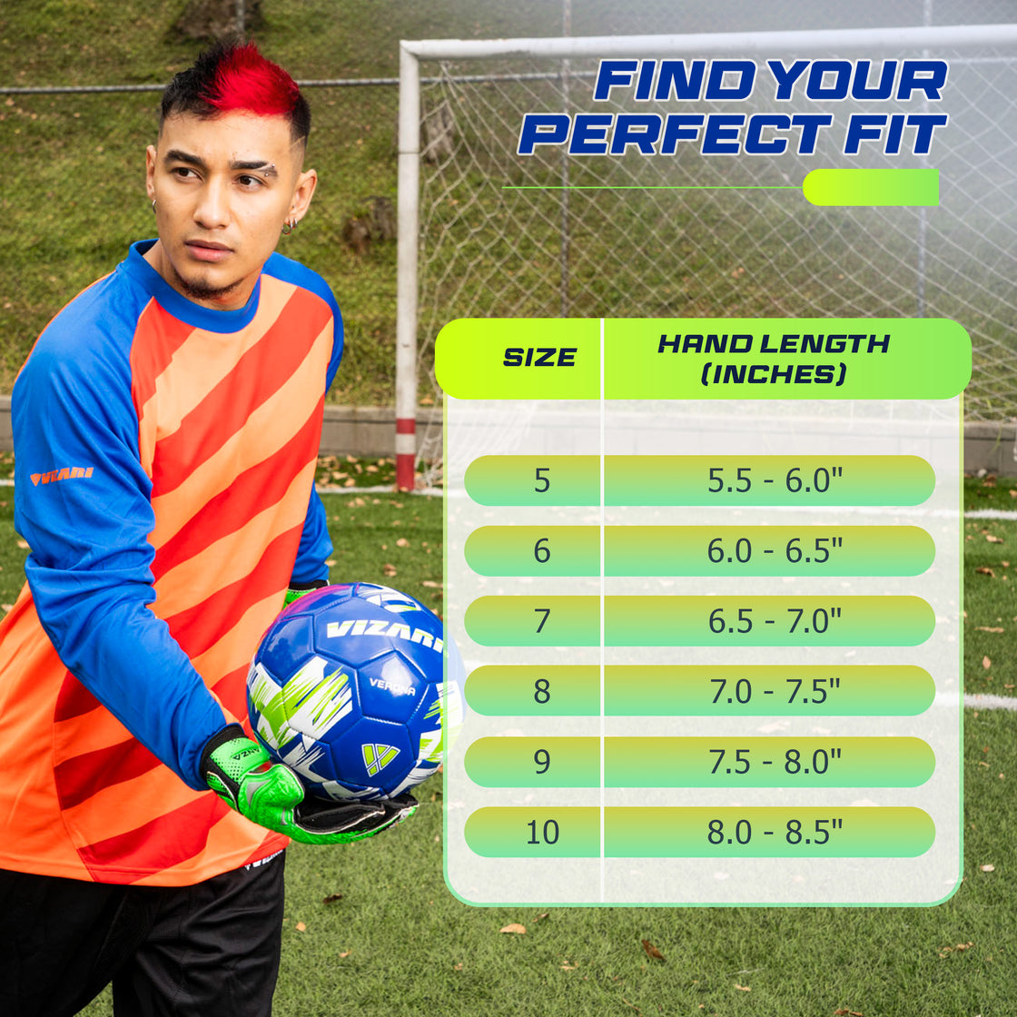 ANZA F.P. Goalkeeping Glove- Green/Black - Vizari Sports