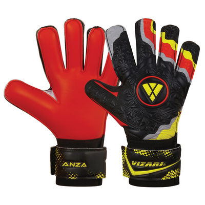 ANZA F.P. Goalkeeping Glove-Black/Red - Vizari Sports