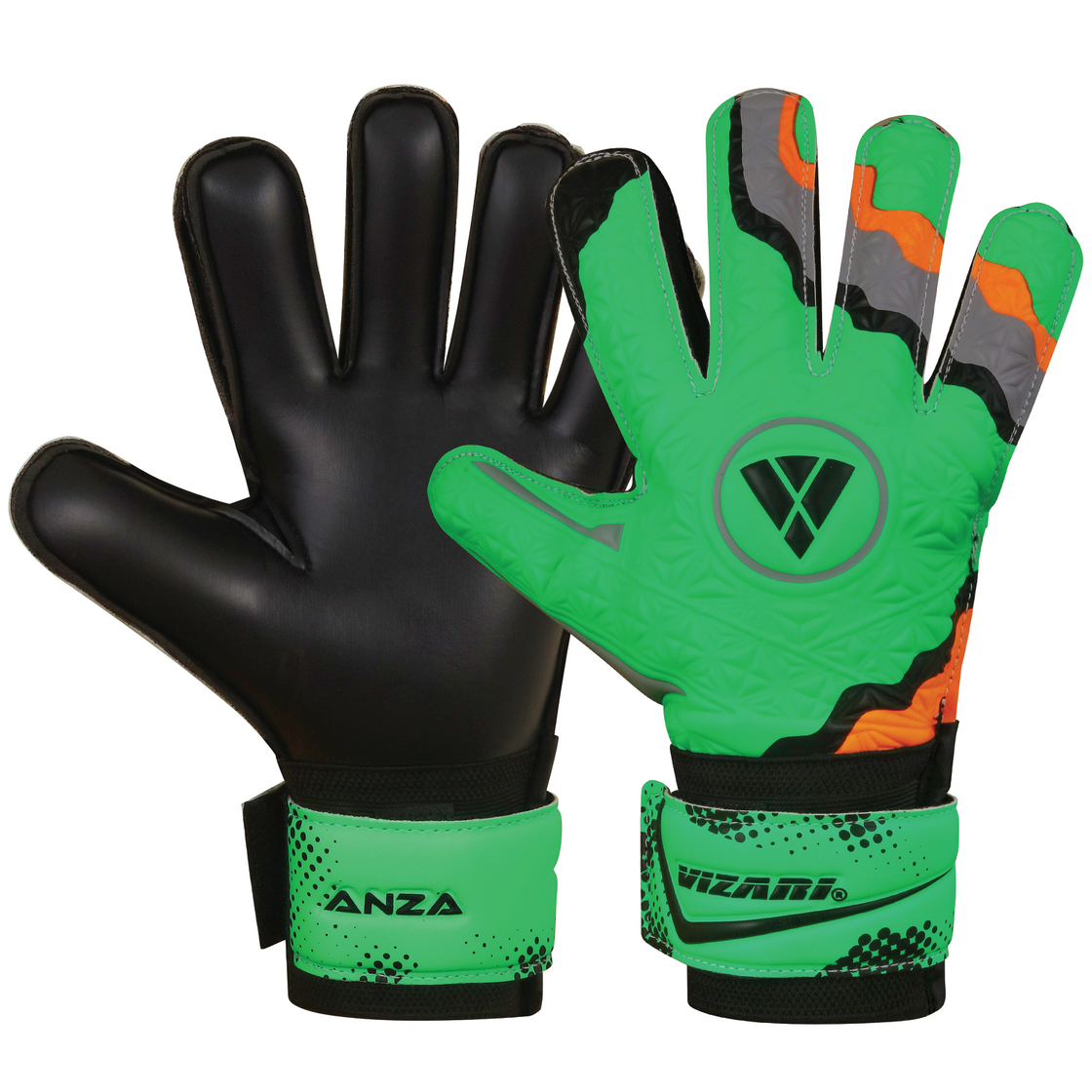 ANZA F.P. Goalkeeping Glove- Green/Black - Vizari Sports