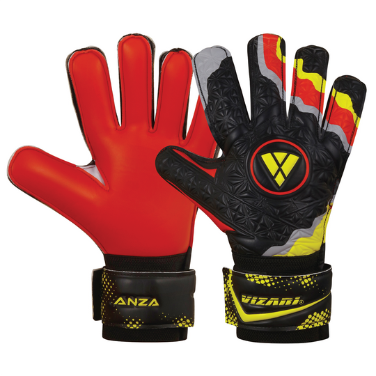 ANZA F.P. Goalkeeping Glove-Black/Red - Vizari Sports