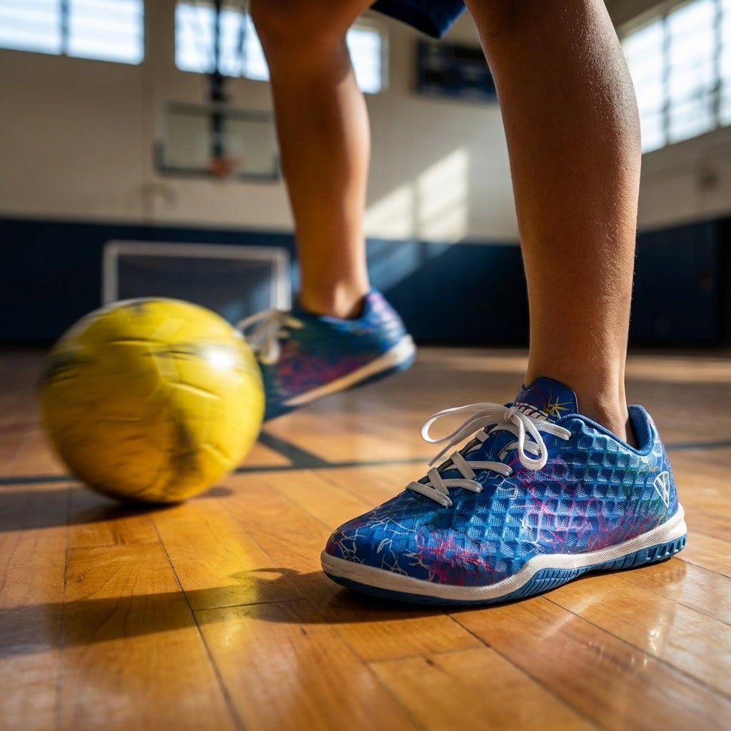 Zodiac Junior Indoor Soccer Shoes-Blue