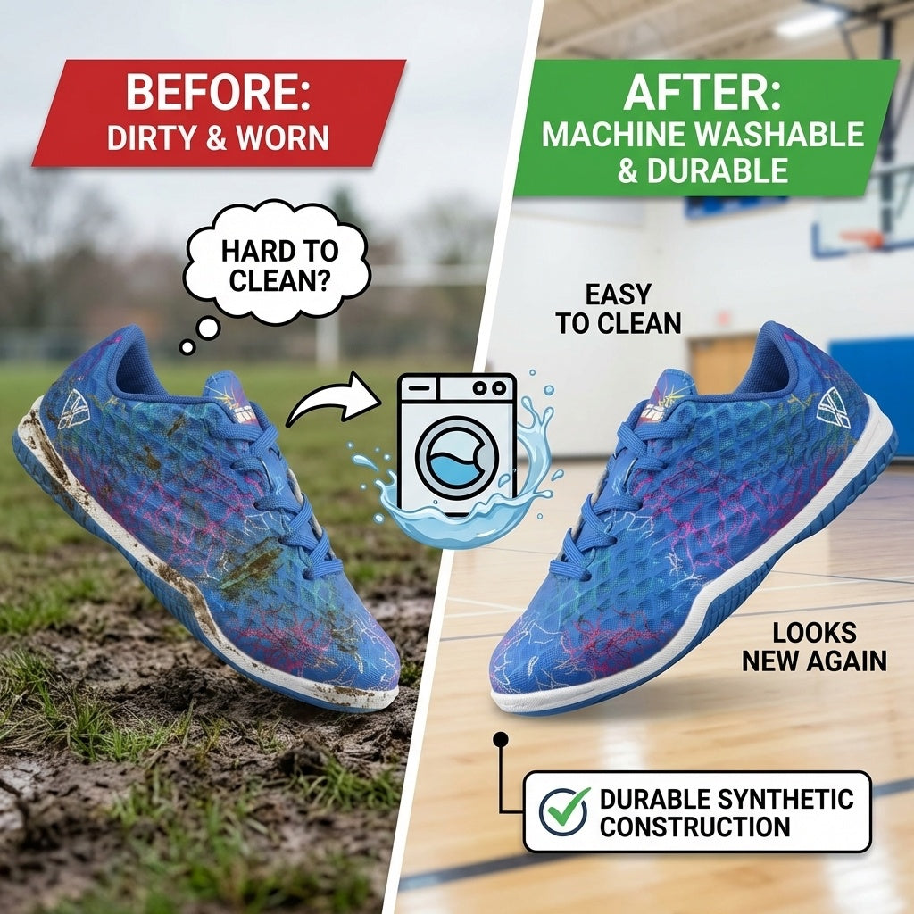 Zodiac Junior Indoor Soccer Shoes-Blue