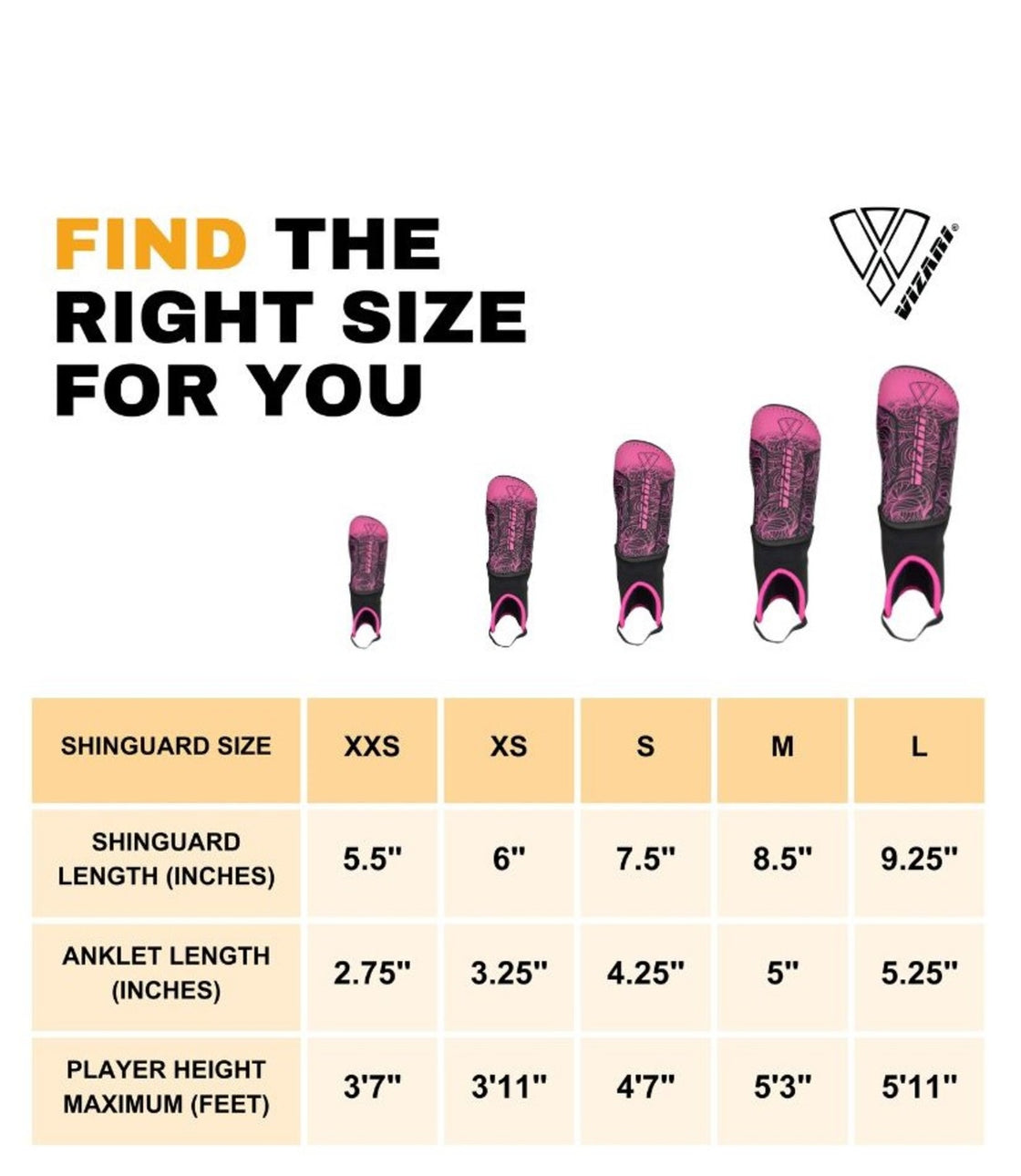 Cali Soccer Shin Guard with Ankle Protection-Pink/Black - Vizari Sports