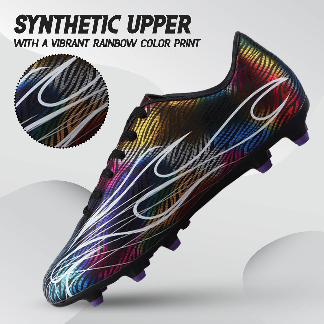 Ladera Firm Ground Soccer Shoes -Black - Vizari Sports