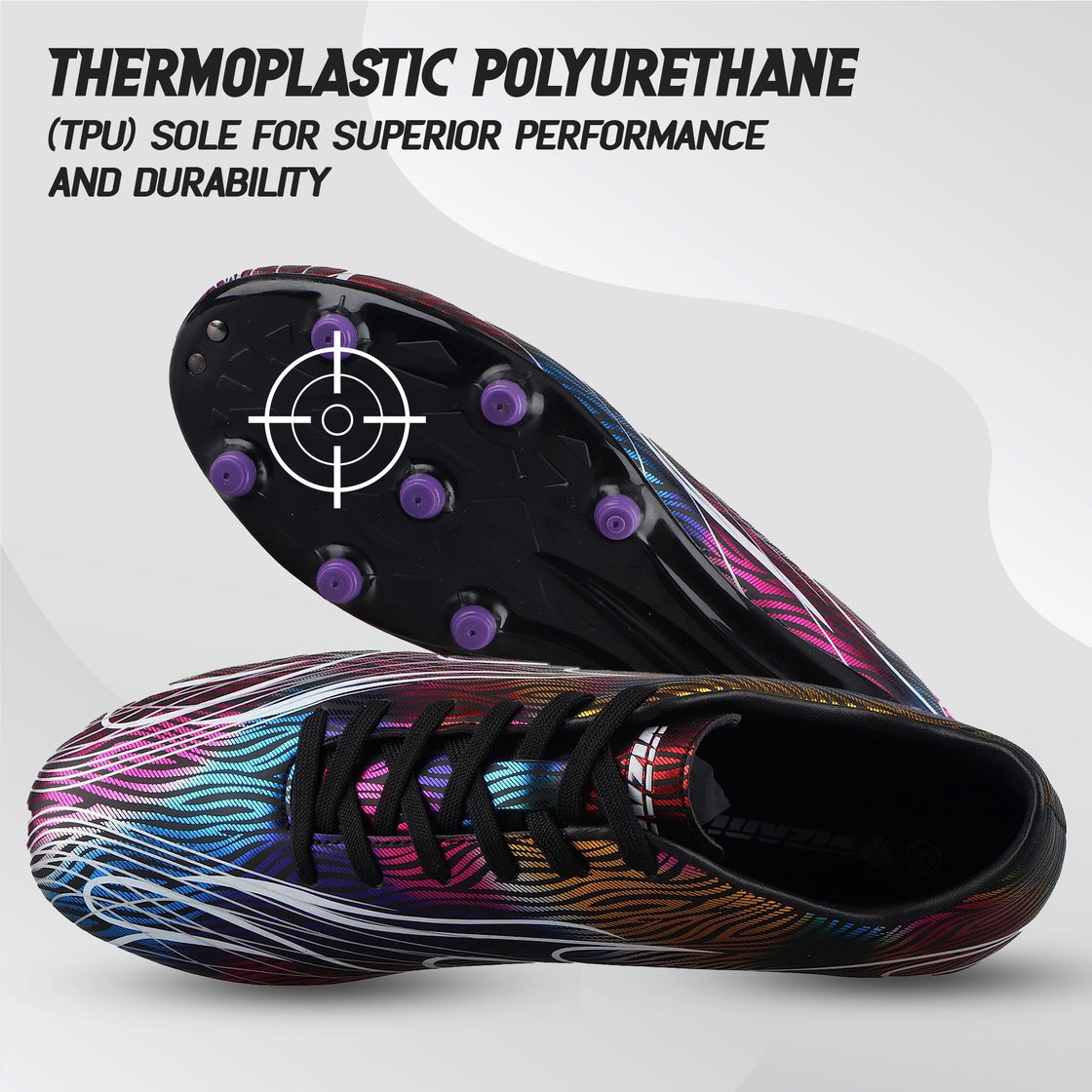 Ladera Firm Ground Soccer Shoes -Black - Vizari Sports