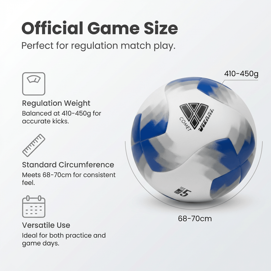 Comet Soccer Ball - Blue