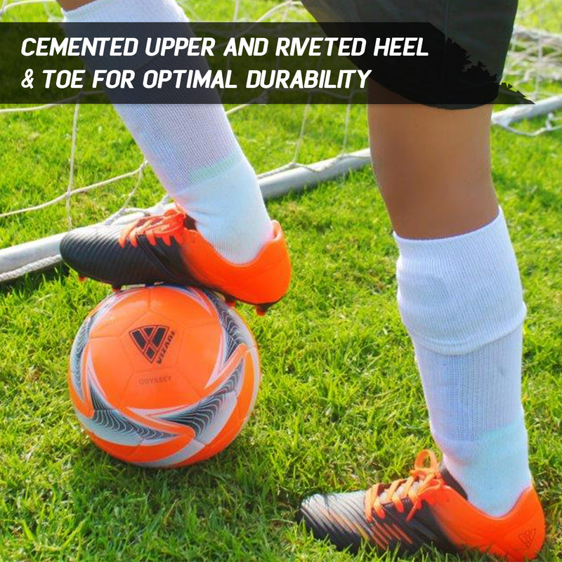 Vizari Liga youth soccer shoe size range, Child 8C to Teen 6Y, 23 sizes