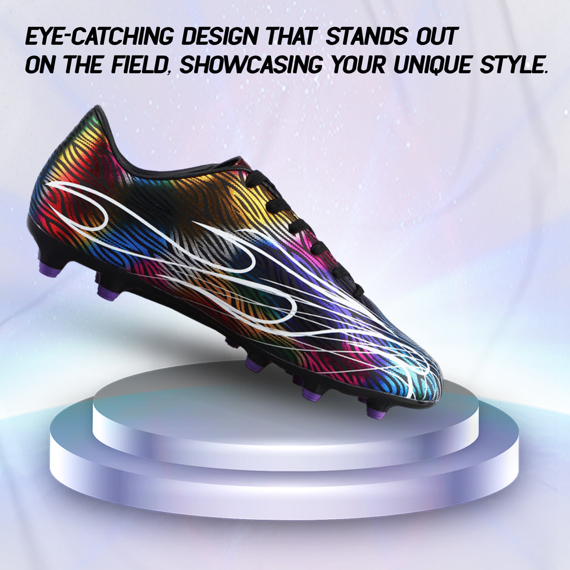 Ladera Firm Ground Soccer Shoes -Black - Vizari Sports