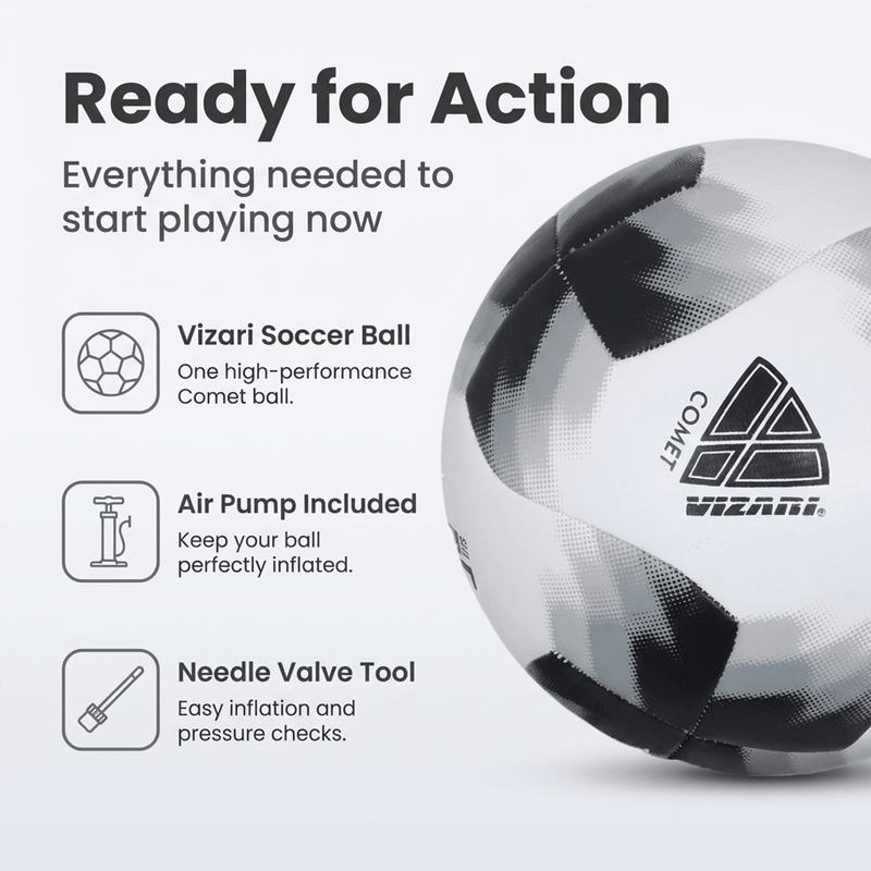 Comet Soccer Ball - Black