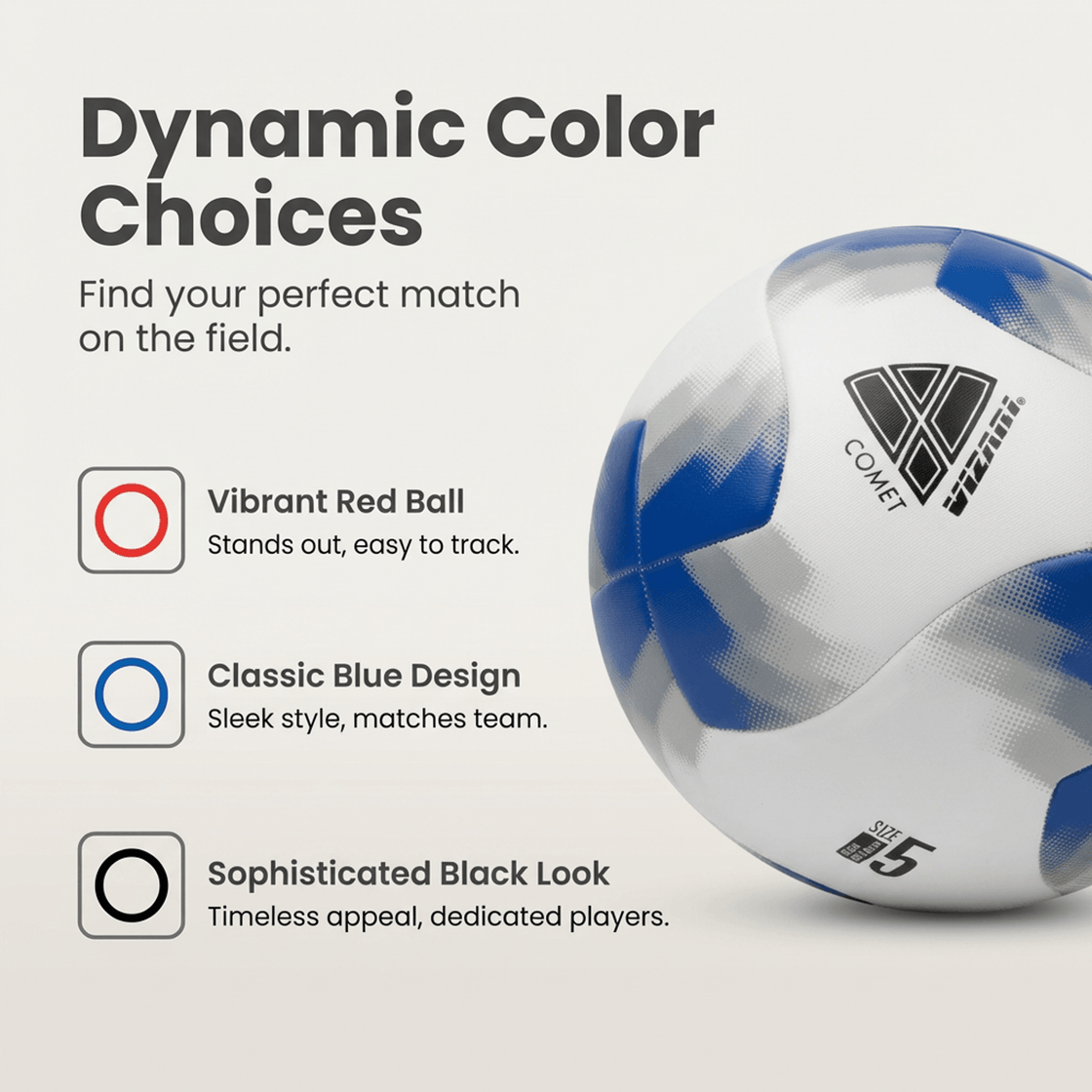 Comet Soccer Ball - Blue